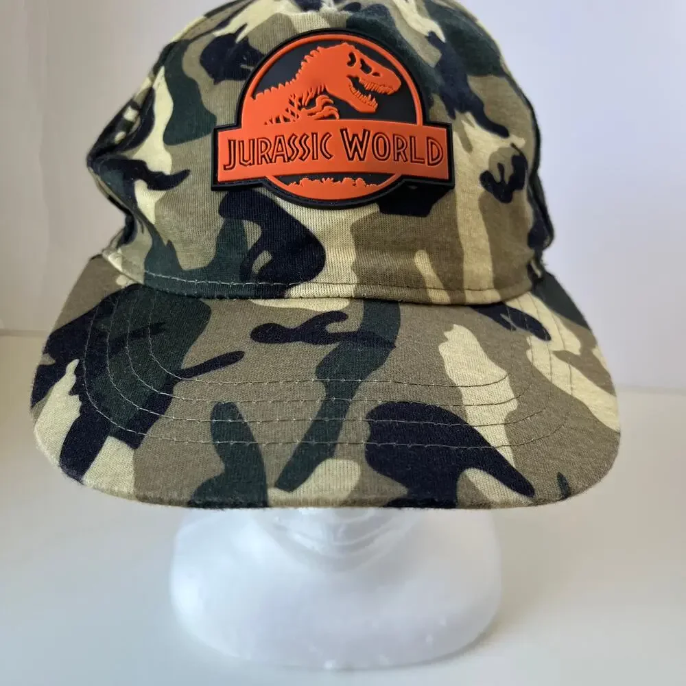 Jurassic World Universal Studios Baseball Cap Hat Camo Green One Size Youth